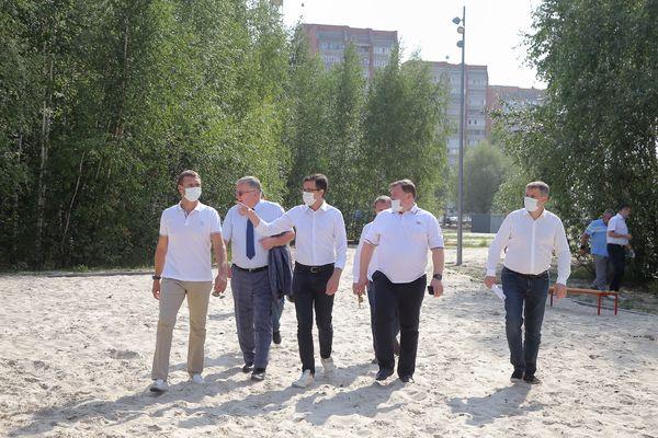Мэр Нижнего Новгорода Юрий Шалабаев посетил обновленную пляжную территорию 
