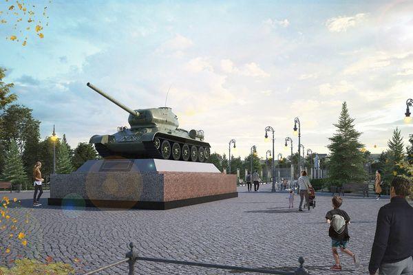 Танк Т-34 планируют установить в парке