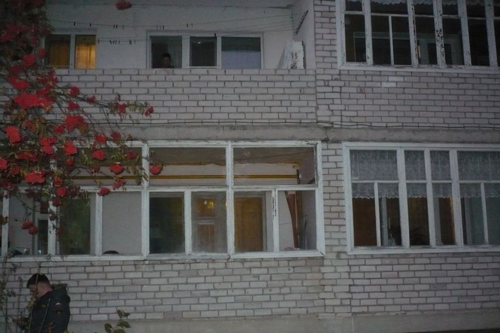 Дом в городе Заволжье Нижегородской области, в котором произошёл пожар 7 октября 2021 года.