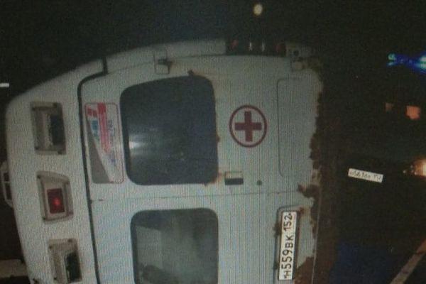 Смертельное ДТП с участием автомобиля скорой помощи в Городецком районе.