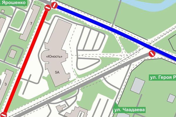 Ограничения движения транспорта на улице Ярошенко в Нижнем Новгороде с 19 по 22 августа.
