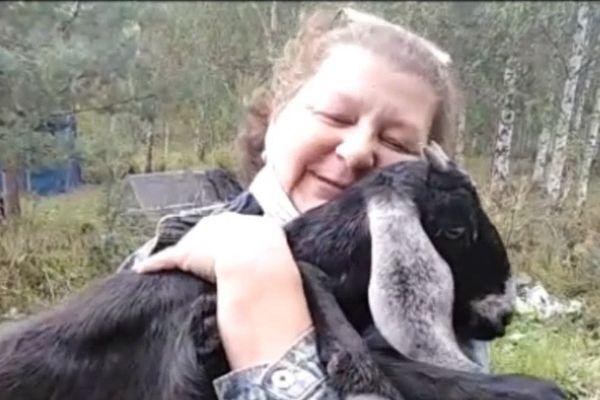 Украденная коза в Нижегородской области и её владелица.