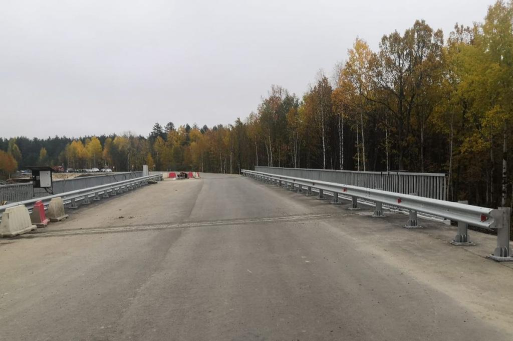 Новый мост в Ветлужском районе Нижегородской области, который откроют до конца октября 2021 года.