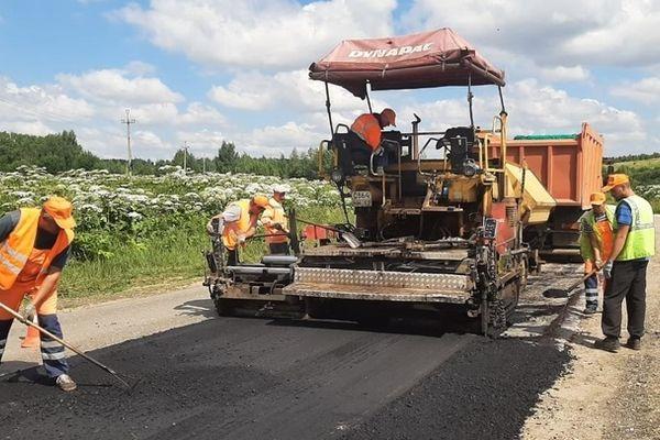 ремонт дороги в Новинках