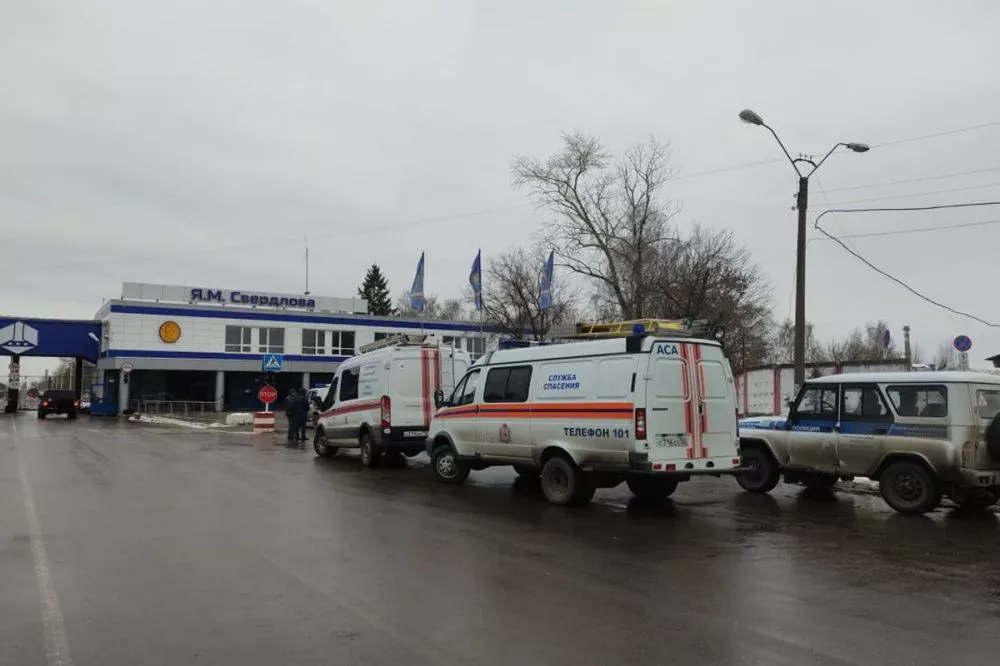 Открытое горение ликвидировали на заводе в Дзержинске