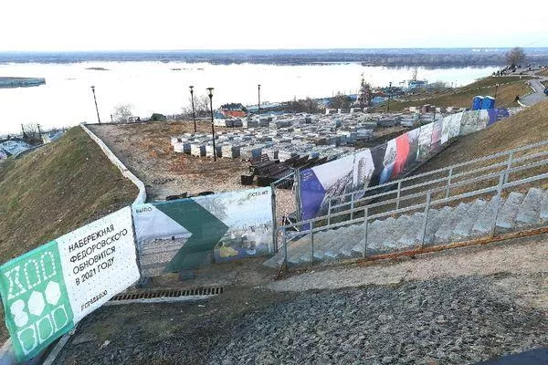 Смотровые площадки перекрыли на набережной Федоровского из-за благоустройства