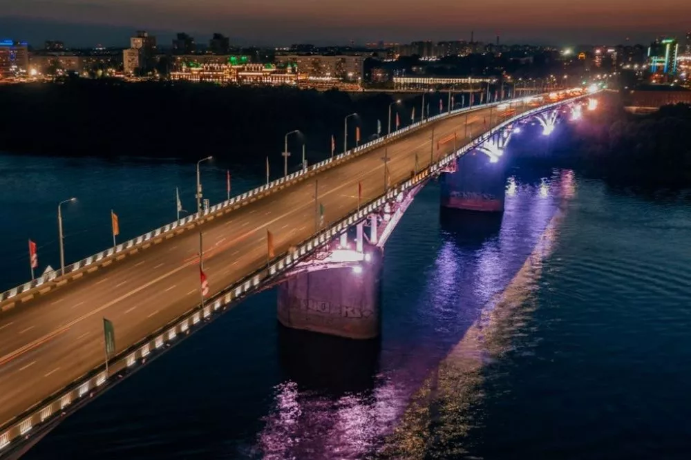 Иллюминация на Канавинском мосту будет работать в нескольких режимах