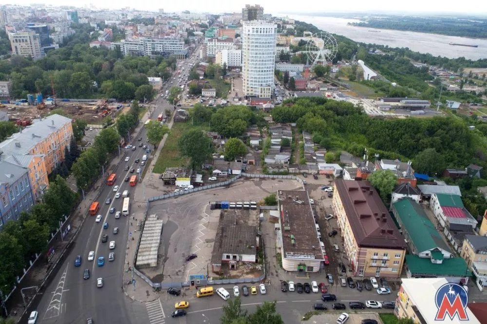 Площадку для новой станции метро готовят на площади Сенной в Нижнем Новгороде