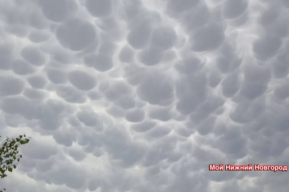 Необычные облака-мамматусы заметили в Нижегородской области