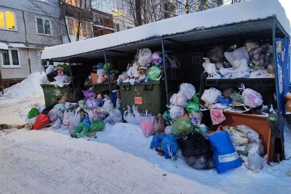 Фото Нижегородцы жалуются на заваленные мусором дворы после снегопадов - Новости Живем в Нижнем