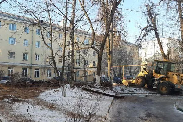 Заброшенные сараи снесли в Приокском районе Нижнего Новгорода