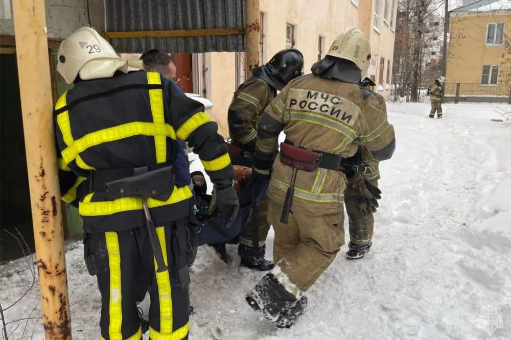 Мужчина пострадал при пожаре на Сортировке в Нижнем Новгороде 18 декабря