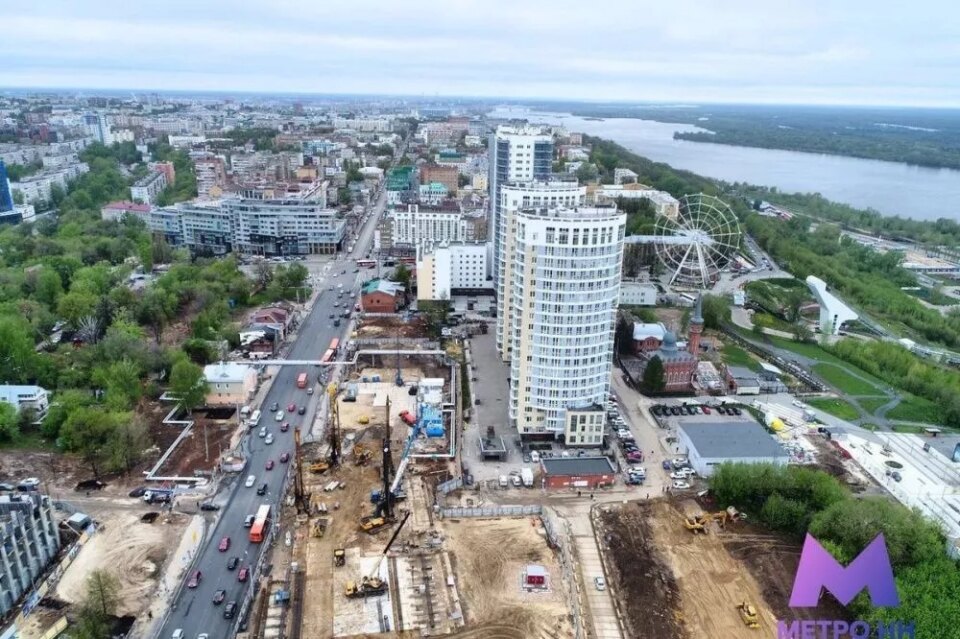 Фото Временную объездную дорогу начали ремонтировать у стройплощадки метро на Сенной - Новости Живем в Нижнем