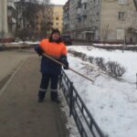 Фото Людмила Коновалова стала лучшим нижегородским дворником по зимней уборке - Новости Живем в Нижнем